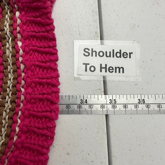 Chicos Womens Sleeveless Cardigan Size 1 US M Mid Length Open Front Boho Hippie - Picture 7 of 8